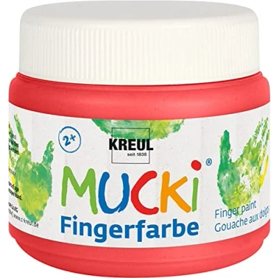 Abbildung von Kreul Bastelfarbe Mucki Fingerfarbe rot 150 ml