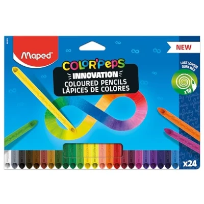 Abbildung von MAPED Buntstift Color peps Infinity, (24 tlg), selbstanspitzend, ohne Holzmantel