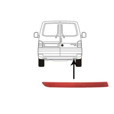 Abbildung von VAN WEZEL 5790940 Rückstrahler rechts, Stoßfänger VOLKSWAGEN: Multivan 5 (7HM, Transporter Bus, Kastenwagen