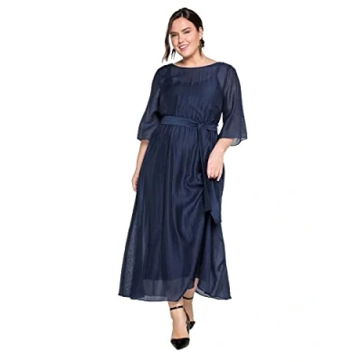 Abbildung von Sheego Abendkleid &quot;Große Größen&quot;, lang in sehr weiter Form mit Bindeband