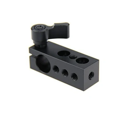 Abbildung von CAMVATE 15 mm Klammer Unternehmer EIN 1/4&quot; Faden für DSLR Plattform Unterstützung Magic Arm überwachen(Schwarz)