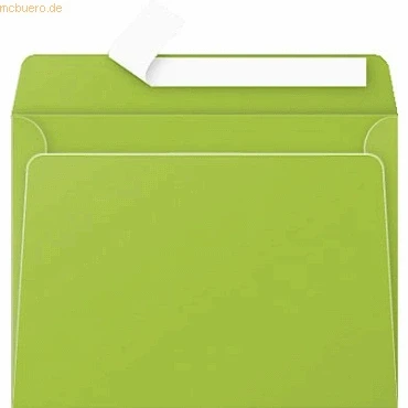 Abbildung von Clairefontaine 55542C Karton mit 200 Umschläge Pollen, selbstklebend 11x22 cm 120g lose, Minzgrün