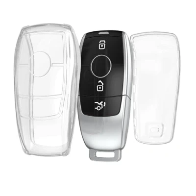 Abbildung von kwmobile Schlüsseltasche Autoschlüssel Hülle kompatibel mit Mercedes Benz Smart Key (1 tlg), FLEXIBEL &amp; ELASTISCH: Das TPU Silikon Schlüsselcover ist eine
