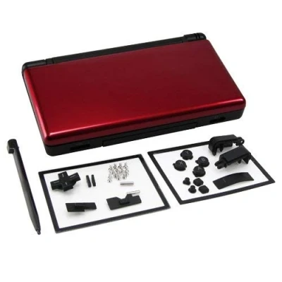 Abbildung von OSTENT Full Repair Parts Ersatzgehäuse Shell Case Kit Kompatibel für Nintendo DS Lite NDSL, Farbe Rot und Schwarz