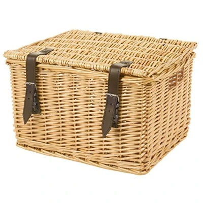 Abbildung von M Wave Universal Weidenkorb, Handgemacht, braun, 40x33x25,5 cm
