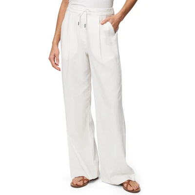 Abbildung von zero MIT Bindedetail Stoffhose, Damen, Größe: 36, Brilliant white