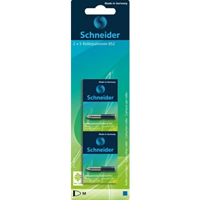 Abbildung von Schneider Rollerpatrone Universal 852 (löschbar, für Patronenroller Breeze, Base Senso/Ball und ID Duo) 2 x 5 Stück Tinte: königsblau