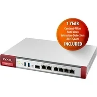 Abbildung von Zyxel ZyWALL Netzwerk Sicherheit/UTM Firewall Appliance im Bundle mit Sicherheitslizenzdiensten für ein Jahr [USGFLEX200]