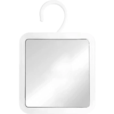 Abbildung von MIRRORVANA Duschspiegel zum Aufhängen Beschlagfrei, mit 360 Drehbarem Haken Aufhängen, Bruchsicher, 16 x cm Oberfläche