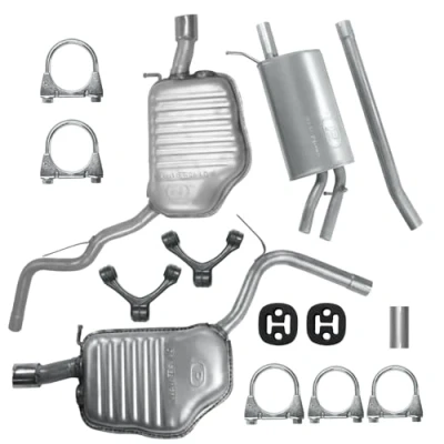 Abbildung von Schalldämpferset Auspuffanlage Auspuff für A4 B6 2000 12/2004 1.8 T