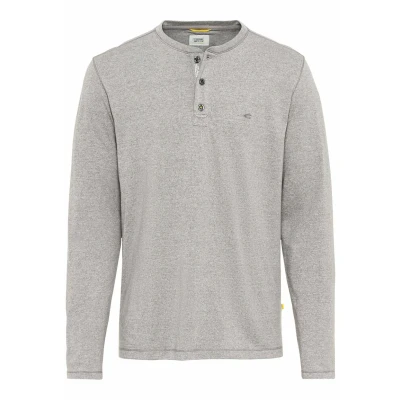 Abbildung von camel active LONG Sleeves Langarmshirt, Herren, Größe: Large, Stone grey