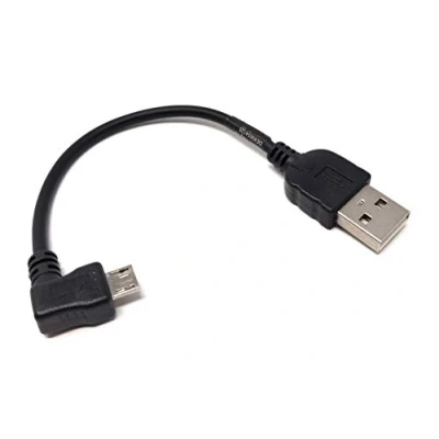Abbildung von System S 90 gewinkelt Micro USB Kabel Datenkabel Ladekabel Grad Winkelstecker 10 cm