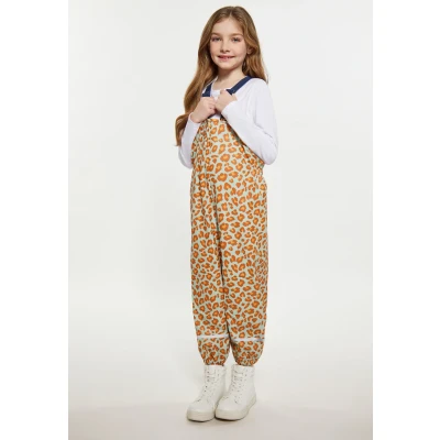 Abbildung von Schmuddelwedda Regenhose für Kinder, Größe: 110, Pastellmint orange leo