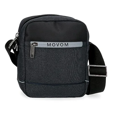 Abbildung von Movom Trimmed Kleine Umhängetasche, Schwarz, 15 x 19,5 6 cm, Polyester, Umhängetasche