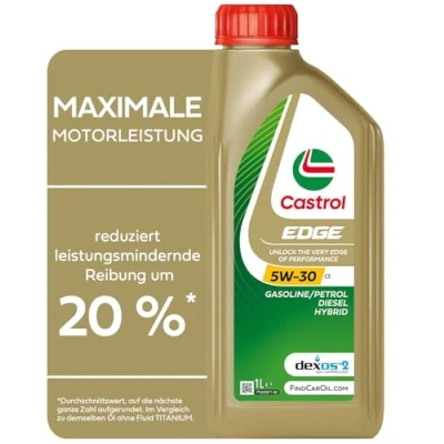 Abbildung von Castrol EDGE C3 5W 30 1l Motoröl 15F7EF OPEL: Insignia A Schrägheck, Astra J K Sports Tourer, MERCEDES BENZ: Klasse, B Klasse