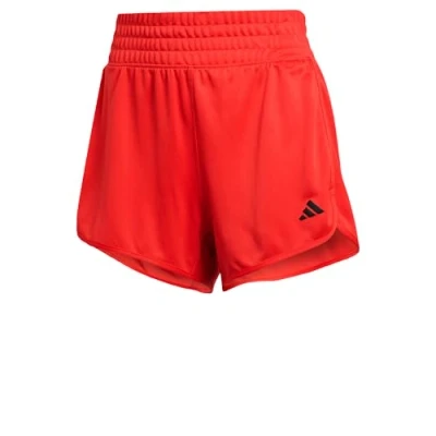 Abbildung von adidas Performance Pacer Essentials HIGH RISE kurze Sporthose Aurora ruby white, Damen, Größe: Mx3&quot;, white