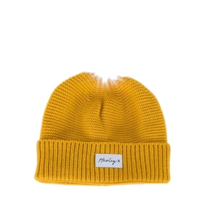Abbildung von Hurley Damen W Candace Pom Beanie Mütze, Goldfarbenes Wildleder, Einheitsgröße