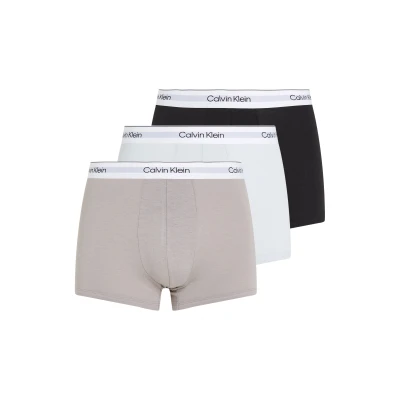 Abbildung von Calvin Klein Underwear Modern Stretch Trunk 3 PACK Panties, Herren, Größe: 4XL, Black/ash/air