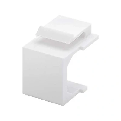 Abbildung von Goobay 79816 Keystone Abschirmung für CAT, SAT, LAN, HDMI, USB Module, Schutz, Abdeckung, Blindabdeckung, Bedeckung, Cover, 4 er Pack, weiß