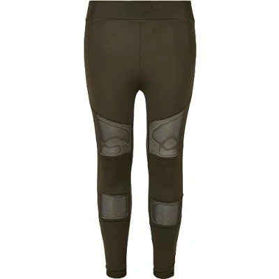 Abbildung von Urban Classics TECH Leggings Hosen für Kinder, Größe: 158/164, Darkolive