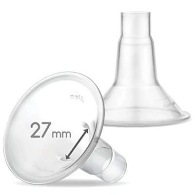 Abbildung von Maymom MyFit 27 mm Schilde klein; Kompatibel mit Medela Brustpumpen PersonalFit, Freestyle, Harmony, Maxi, Freestyle Flex Anschluss; Anschluss an Breit/Schmal Anschluss, 2 Stck.