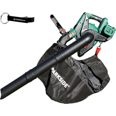Abbildung von HEADNMORE® Bundle Parkside® 40V Akku Laubsauger Laubbläser PLSA 40 Li D2 (ohne Akku) + Schlüsselanhänger