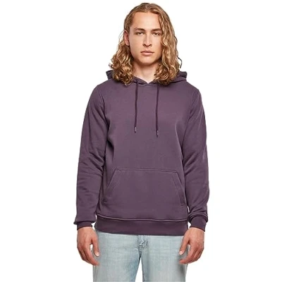 Abbildung von Build Your Brand Herren BY011 Heavy Hoody Kapuzenpullover, purplenight, XL