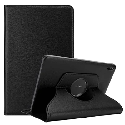 Abbildung von Cadorabo Hülle kompatibel mit Huawei MatePad 11 (10.95 Zoll) Tablethülle ohne Auto Wake Up aus Kunst Leder Flip Klappbare Stoßfeste Cover für Tasche in Schwarz
