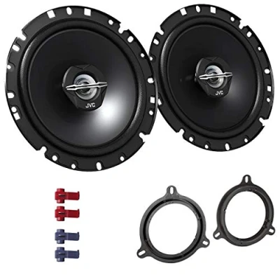 Abbildung von JVC CS J1720X Lautsprecher mit Einbauset passend für Dacia Dokker ab 2012 Türen vorne/hinten 600 W 170mm 2 Wege Koax