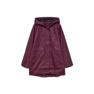Abbildung von Vero Moda Vmmalou Coated Jacket Parka, Damen, Größe: Medium, Winetasting