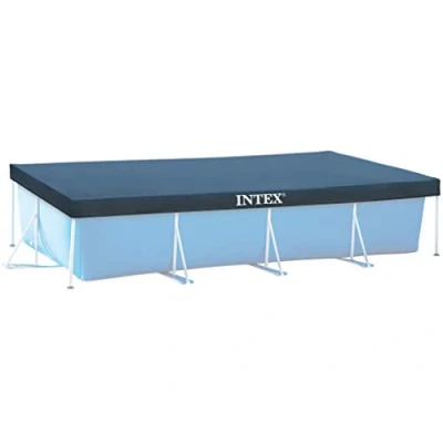 Abbildung von Intex Rectangular Poolplane Poolabdeckplane, Blau, 450 x 220 20 cm Für Frame Pool
