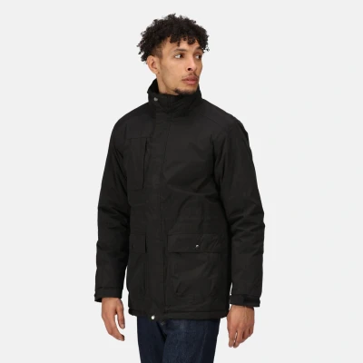 Abbildung von Regatta Herren Professional Men&#039;s Darby III Waterproof Insulated Parka Jacket, Black, XXXL