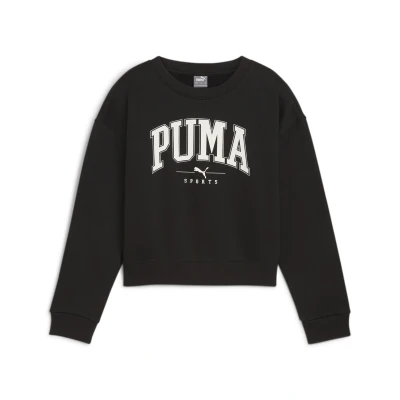 Abbildung von Puma Squad CREW Unisex Sweatshirt für Kinder, Größe: 128, Black