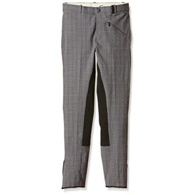 Abbildung von Covalliero Kinder Reithose Adria, grau/schwarz/rot, 128, 323367