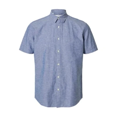Abbildung von Selected Homme Slhregsun NOOS Hemd, Herren, Größe: XS, Medium blue denim