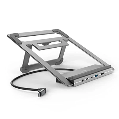 Abbildung von Hama Laptop Dockingstation USB C Docking Station &quot;Connect2Office Stand&quot;, Notebook Halterung
