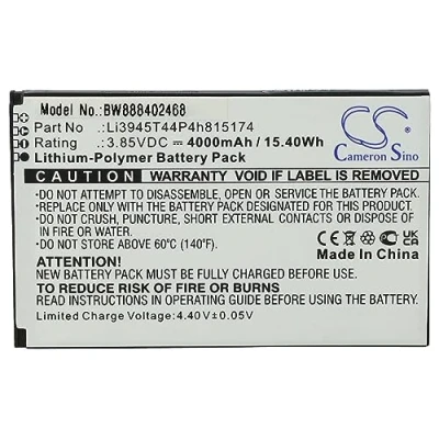 Abbildung von vhbw Akku Ersatz für ZTE Li3945T44P4h815174 Router Modem Hotspots (4000mAh, 3,85V, Li Polymer)