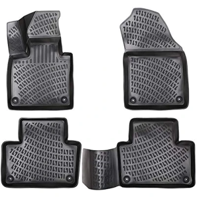 Abbildung von Elmasline Design 3D Gummimatten Set für Volvo XC 90 (II) ab 2015 Extra hoher 5cm Rand