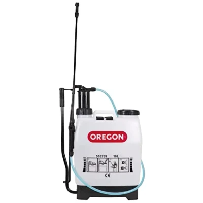 Abbildung von Oregon Rückenspritze/Druckspritze/Gartenspritze/Unkrautvernichter/Sprühgerät, mit Lanze und 2 Verstellbaren Sprühdüsen, 16 Liter, Tragbares Gartenzubehör (51769)