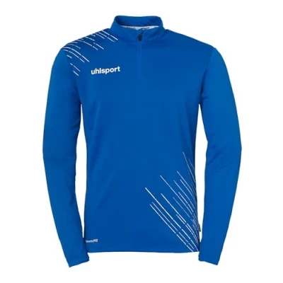 Abbildung von uhlsport Score 26 1/4 Zip Top Herren Sport Jacke Sweatshirt Sweatjacke Pullover Fußball Fitness Gym Hoody Pulli smartbreathe FIT atmungsaktiver Stoff aus recyceltem Polyester, 116