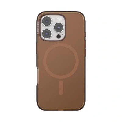 Abbildung von PopSockets iPhone 16 Pro Hülle kompatibel mit MagSafe, Handyhülle für Pro, kabellos aufladbar, nur Amber