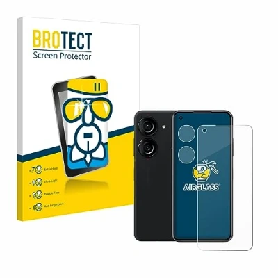Abbildung von BROTECT Schutzglas für ASUS ZenFone 10 (Display+Kamera) Schutzfolie Panzer Folie Glas [Extrem Kratzfest 9H, Anti Fingerprint, Ultra Transparent]