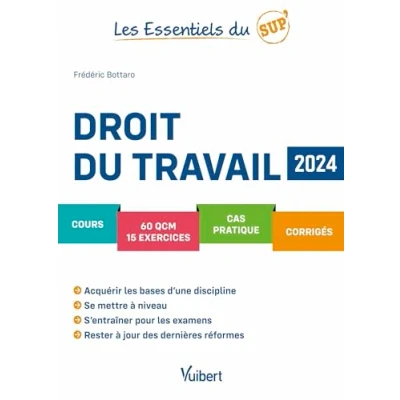 Abbildung von Les Essentiels du Sup : Droit travail 2024: Cours QCM Exercices Corrigés