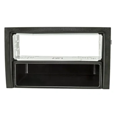 Abbildung von tomzz Audio 2450 020 Radioblende Metallschacht kompatibel mit Skoda Fabia 6Y ab Facelift 2004 bis 2007 schwarz