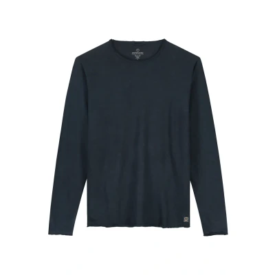 Abbildung von Dstrezzed Heavy SLUB Langarmshirt, Herren, Größe: XL, Dk. navy