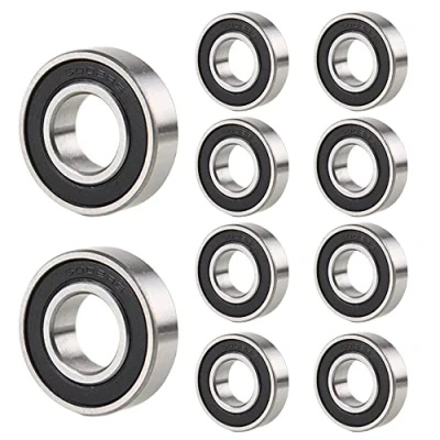 Abbildung von 10 Stück 6002 2RS Kugellager 15 mm x 32 9 doppelt geschützte Rillenkugellager für DIY, Drehbänke, Motoren, 3D Drucker, Fräsmaschinen, verschiedene mechanische Geräte, etc.