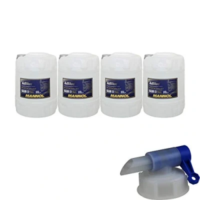 Abbildung von 4x 20 Liter MANNOL SCR Harnstofflösung ready to ude AdBlue® inkl. Auslaufhahn