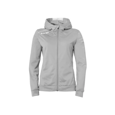 Abbildung von Kempa Player Sweatjacke, Damen, Größe: Small, Dark grau melange weiß
