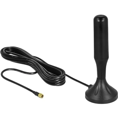 Abbildung von DeLOCK 12587 Antenne 5 dBi omnidirektionale SMA (5 dBi, 0.698 0.96; 1.71 2.17; 2.5 2.7 GHz, 50 Ohm, Omni Directional Antenne, SMA, Stecker)