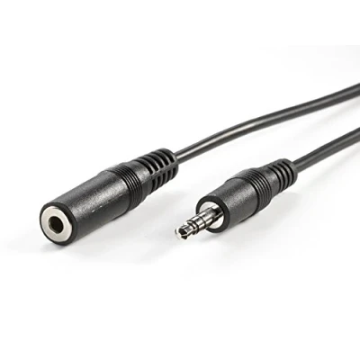 Abbildung von VALUE 3,5mm Verlängerungskabel ST/BU, schwarz, 10 m